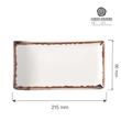 Farfurie de servire Vanilla, 215x90 mm Fine Dine 