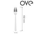 Furculiță de patiserie Adria, OVE, 150 mm
