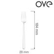 Furculiță de desert Amarone, OVE, 184 mm