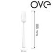 Furculiță pentru desert Garda, OVE, 185 mm