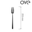 Furculiță de masă Amarone Black, OVE, 213 mm