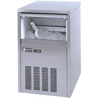 Masina cuburi de gheata, Master Frost & Hendi, otel inoxidabil, 40 kg/24 h, cub forma tip glont / 18 gr, 230 V/575 W, 480x580x(H)750 mm