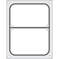 Matrita sigilare pentru un recipient cu doua compartimente 227x178 mm