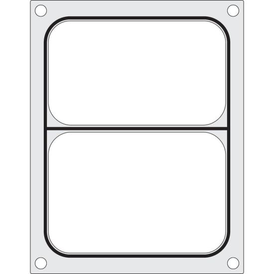 Matrita sigilare pentru un recipient cu doua compartimente 227x178 mm
