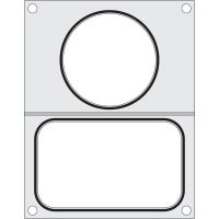 Matrita sigilare pentru un recipient cu un compartiment 178x113 mm + pentru un recipient de supa ø115 mm