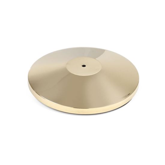 Baza pentru stalp delimitare Hendi, auriu, finisaj tip oglinda, inox, ø360x(h)65mm - STALPUL NU ESTE INCLUS