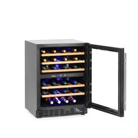Dulap frigorific pentru vin cu reglare temperatura in 2 zone, 46 sticle,Hendi  133 litri, 220-240V/90W, 595x588x(H)820 mm