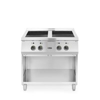 Masina de gatit cu inductie, 4 arzatoare, spatiu depozitare,17000 W,Hendi, 800x700x(H)870mm