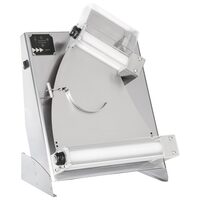 Aparat electric pentru formatare aluat de pizza sau paste Prismafood 400 cu 2 perechi de role, greutate portie de aluat 0,21-0,70 kg, 230V/250W, 585x435x(H)790mm