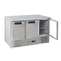 Masa rece refrigerare 368L,Hendi  inox, 3 usi,4kw, 2/8°C, 1365x700x(H)850mm