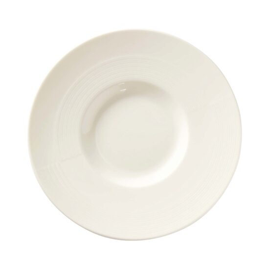 Farfurie prezentare Fine Dine, Crema 318 mm