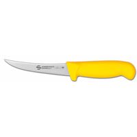 Cutit de dezosat curbat pentru carne de pasare, galben, Ambrogio Sanelli, (L)130 mm