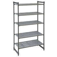 Raft de depozitare Camshelving Basics Plus din plastic compozit ,4 rafturi ventilate,915x540x(H)1830
