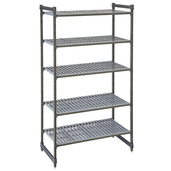 Raft de depozitare Camshelving Basics Plus din plastic compozit ,4 rafturi ventilate,915x540x(H)1830