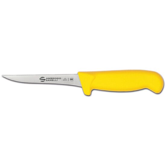 Cutit de dezosat Supra Colore, Ambrogio Sanelli, lama ingusta, galben, (L) 260 mm