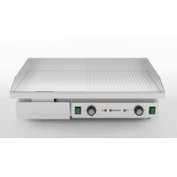 Gratar neted si striat, HENDI, 400V/4400W, 720x460x(h)241