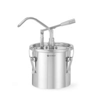 Recipient pentru sos din oțel inoxidabil cu distribuitor, HENDI, 4,5L, ⌀198x(H)360mm