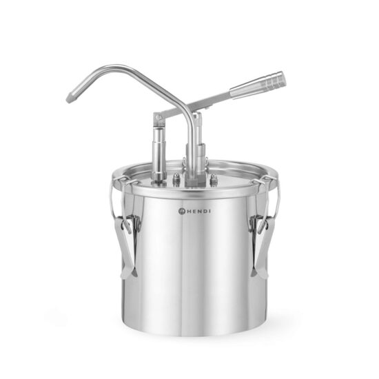 Recipient pentru sos din oțel inoxidabil cu distribuitor, HENDI, 4,5L, ⌀198x(H)360mm