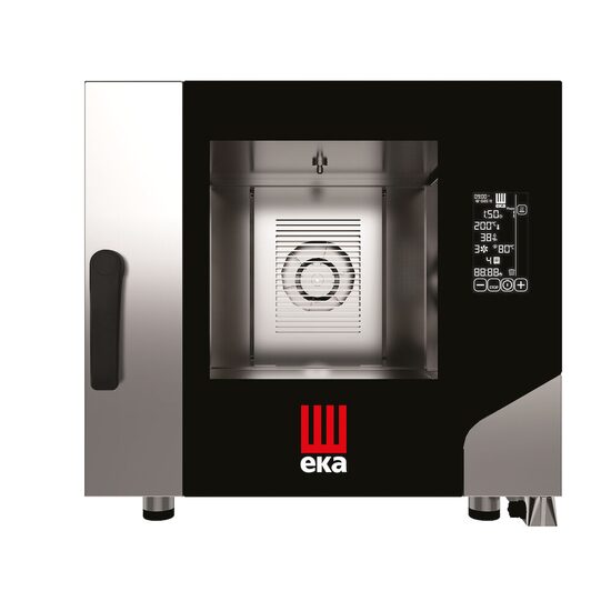 Cuptor electric cu convectie pentru gastronomie, Millennial Black Mask Gastro, 5 tavi x GN 1/1, 730×849×(H)700 mm, Hendi