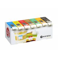 Set de etichete reutilizabile pentru siguranta alimentelor pentru fiecare zi a sapatamanii cu dispenser Hendi, EN/PL/RU, 240x80x(H)100mm