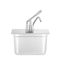 Capac cu distribuitor pentru recipiente GN, HENDI, GN 1/3, Argintiu, 352x180mm