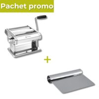 Pachet Masina profesionala paste inox + Taietor aluat 150x110mm inox