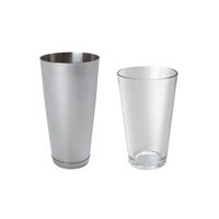 Pachet Pahar cocktail Boston inox 0.8L + Pahar Boston sticla 0.45L