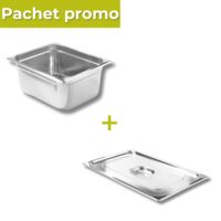Pachet Tava GN 1/2 150mm 8.4L + Capac GN 1/2 Profi Line