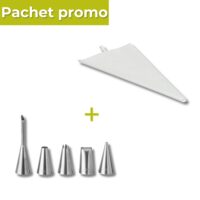 Pachet Pos ornare 35cm set 2 buc + Set 5 varfuri decorare inox