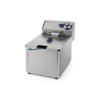 VANDUT Second Hand - Friteuza electrica profesionala 4 litri, Hendi Blue Line, corp inox, termostat reglabil 0-190 gr C, 3000W, 217x400x(H)290 mm,