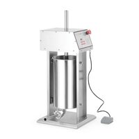 Aparat electric de umplut carnati Hendi, 15 l, otel inoxidabil, 230V/60W, 450x350x(H)750 mm