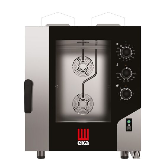 Cuptor pe gaz cu convectie-abur Millennial Smart Gastro, 7x GN 1/1 - control electromecanic, Tecnoeka, 230V/500W, 13500kW, 730x855x(H)951mm