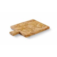 Platou de servire din lemn de maslin, HENDI, 340x230x(H)22mm