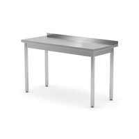 Masa de lucru cu rebord,Hendi, pregatita pentru asamblare, Kitchen Line, 1200x600x(H)850mm