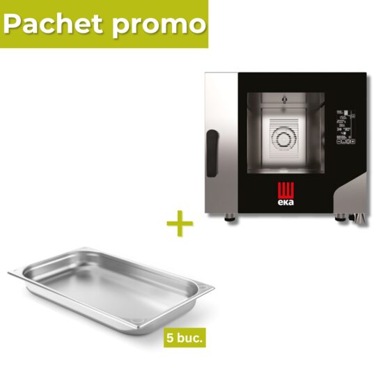 Pachet Cuptor Millennial Black Mask 5xGN 1/1 + 5 tavi GN 1/1