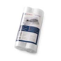 Set 2 role pungi vacuum gofrate Hendi, 280x6000 mm, 2 straturi, grosime 75 microni, filtru UV.