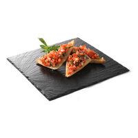 Set 2 x Platou ardezie patrat, 200x200x5 mm, Hendi