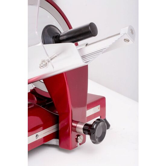 Feliator Hendi Profi Line 250, Rosu, 320 W, 485x420x(H)395 mm, Inox, grosime de taiere reglabila de la 0 la 12 mm