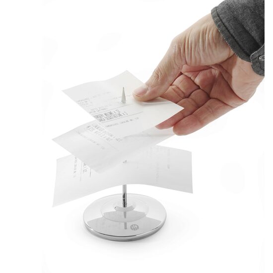 Suport pentru bonuri/comenzi pentru restaurant, Inox, Hendi, 80x(H)150 mm