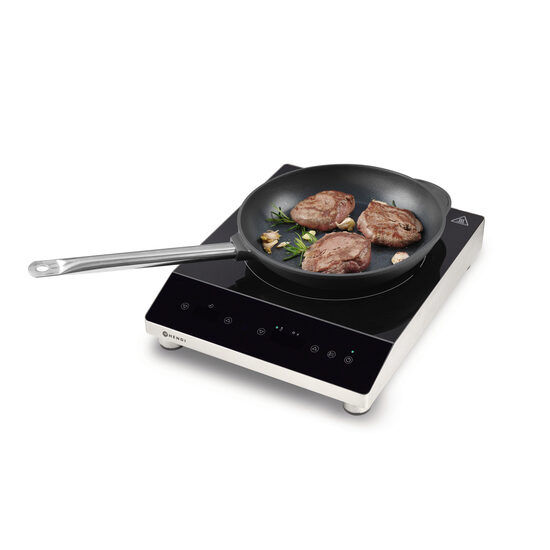 Plita electrica cu inductie Hendi, 3500 W, interval temperatura 35-­240°C, timer, protectie suprainc