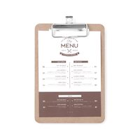Clipboard pentru meniu 185x245 mm Hendi