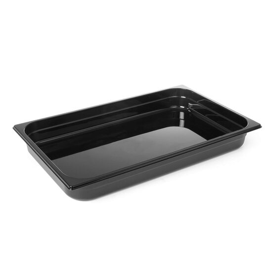 Tava profesionala Gastronorm 1/1 policarbonat negru 530x325x150H mm 21 litri Hendi rezistent la temperaturi de la  -40 C pana la  110 C