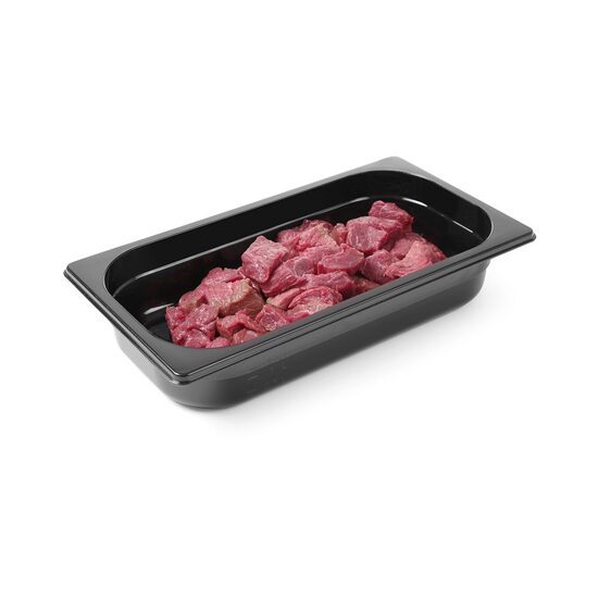 Tava profesionala Gastronorm 1/3 policarbonat negru  7.8litri, 325x176x(H)200 mm Hendi