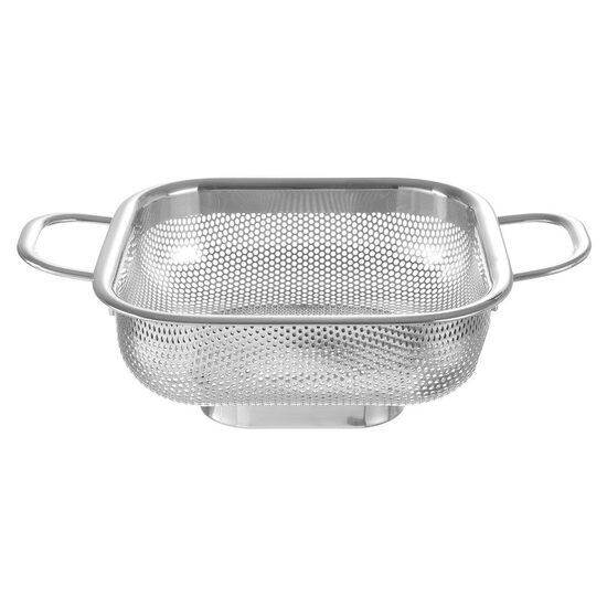 Strecuratoare patrata perforat, inox, 218x218x(H)70 mm Hendi