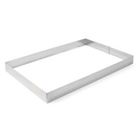 Forma dreptunghiulara din inox pentru patiserie si cofetarie 385x285x50 mm Hendi rezistenta la temperaturi