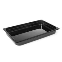 Tava profesionala Gastronorm 1/1 policarbonat negru 14 litri, 530x325x(H)100 mm Hendi