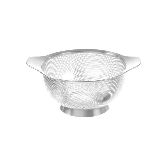 Strecuratoare cu manere si baza, perforata, inox, 260x(H)140 mm Hendi