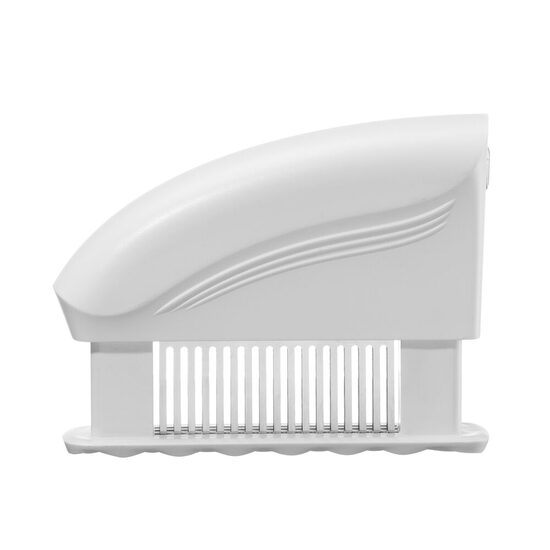 Dispozitiv fragezire carne Hendi, cu 51 lame, otel inoxidabil 18/8, plastic ABS, ALB, 15x4.2x11.8 cm