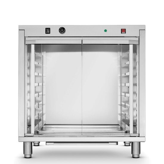 Dospitor profesional Hendi Inox 2 incalzitoare 2,4 kW 12 tavi x 600x400 mm 30?C la 60?C