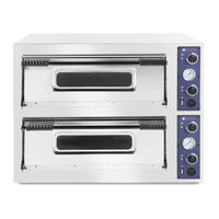 Cuptor pizza profesional Basic XL 99 Inox 2 camere 26400 W interval temperatura 50?C - 500?C Hendi 1360x1204x(H)745 mm
